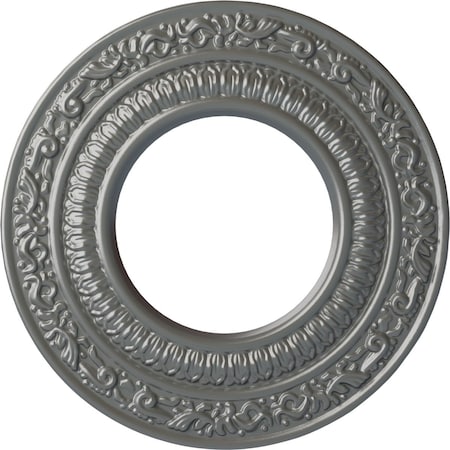 Ekena Millwork Andrea Ceiling Medallion (Fits Canopies up to 4 1/8"), 8 1/8"OD x 4 1/8"ID x 1/2"P, Silver CM08ADSLS